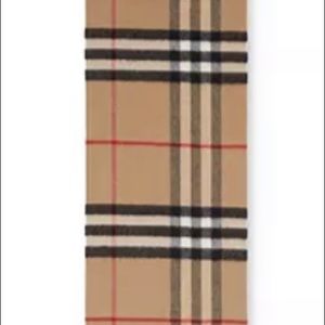 The Classic Check Cashmere Scarf NWT